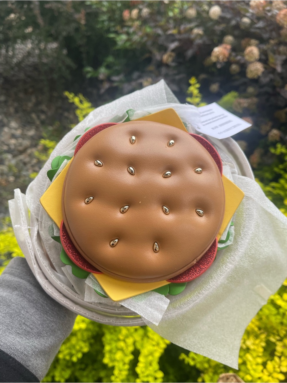 3D Hamburger Crossbody Novelty Burger Crossbody Bag - Picture 6 of 8